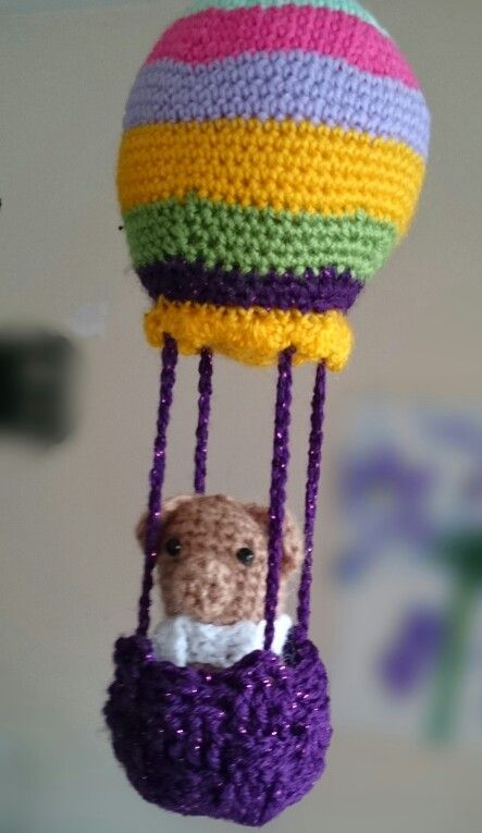 Crochet hot air balloon